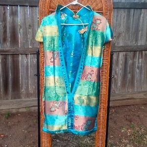 Women's Sexy Mini Royal Blue Japanese Dress